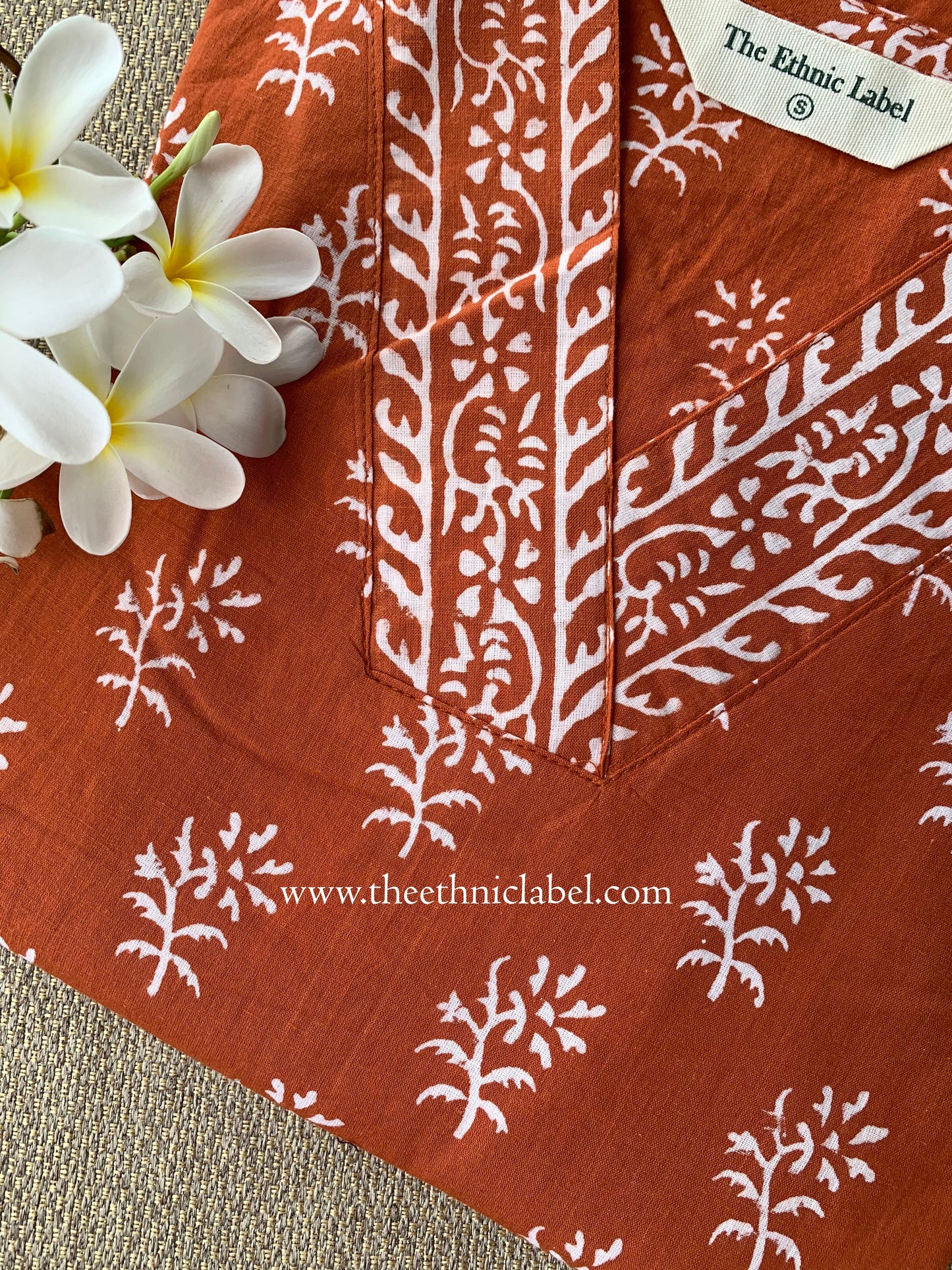 "Bhoomi" Hand Block Printed Cotton kurta