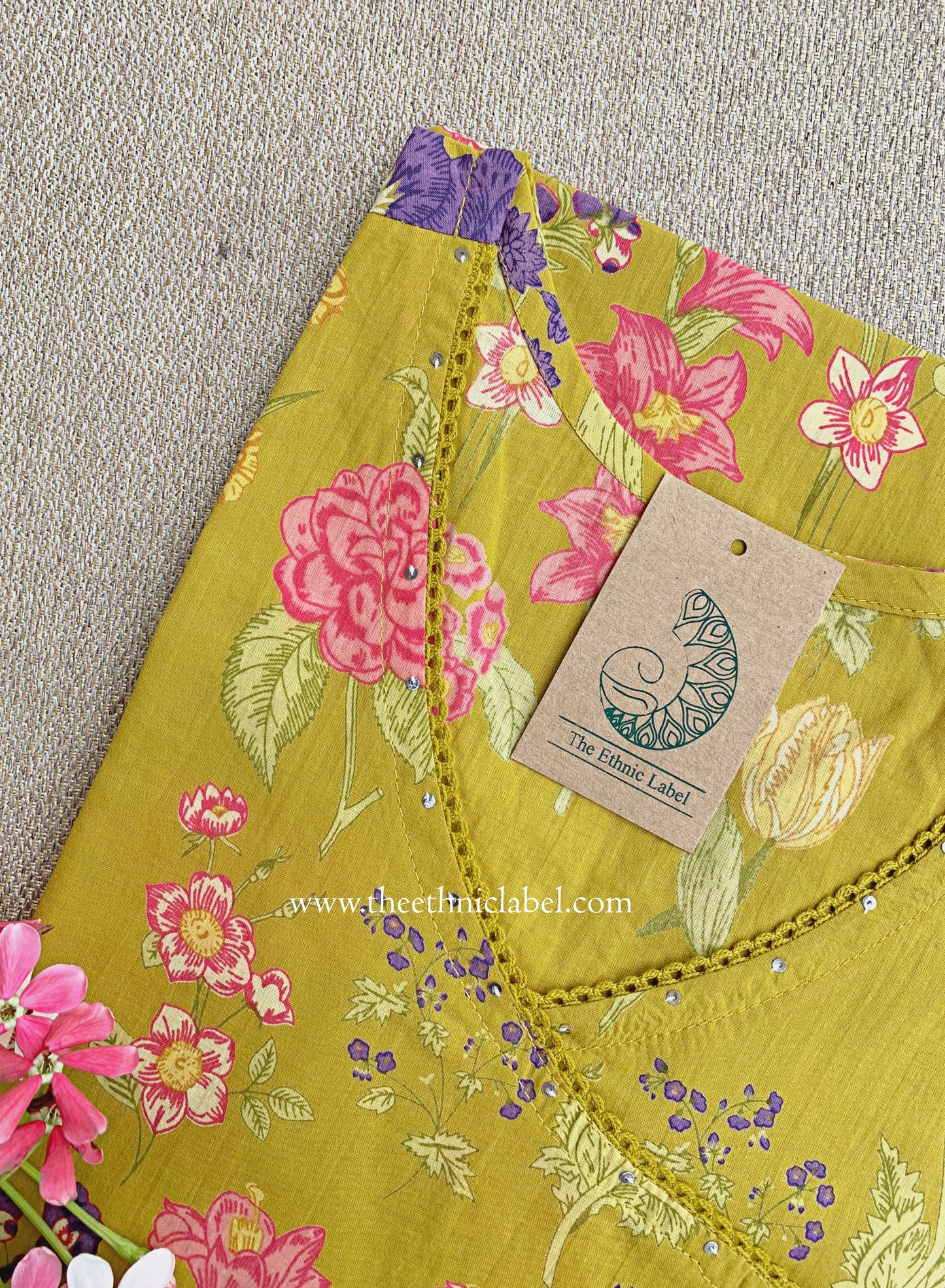 "Peet" Angrakha Cotton kurta - XXL