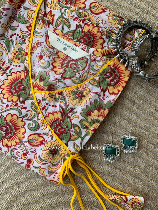 "Sooraj" Hand Block Printed Cotton kurta