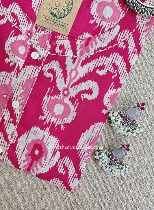 "Kanak" Kantha Cotton kurta