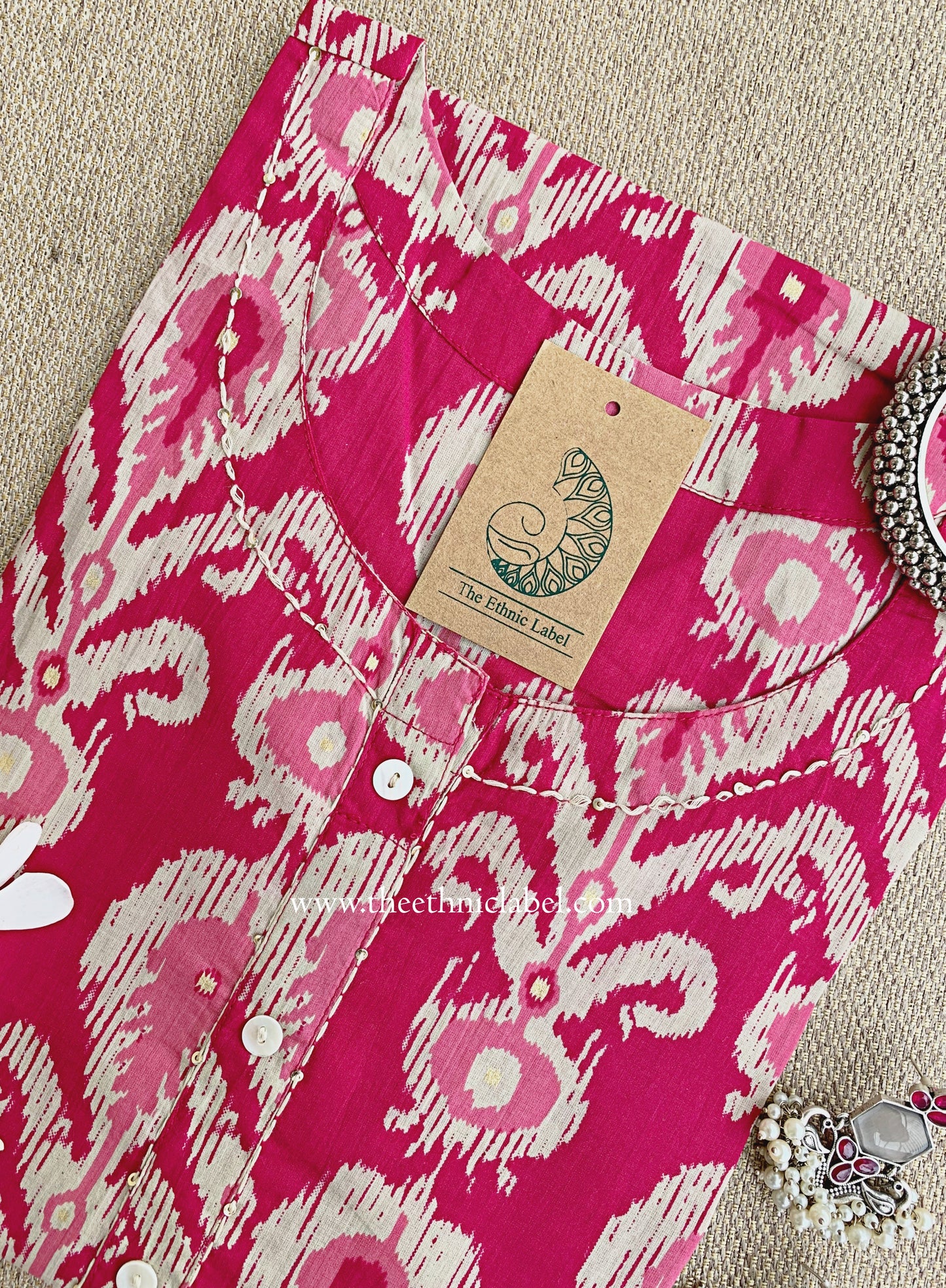 "Kanak" Kantha Cotton kurta