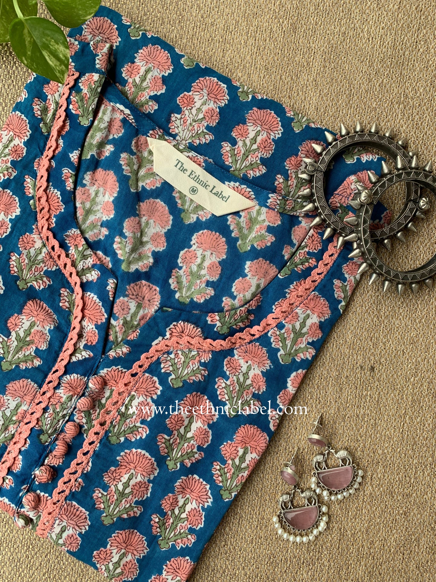 "Aarzoo" Hand Block Print Cotton kurta