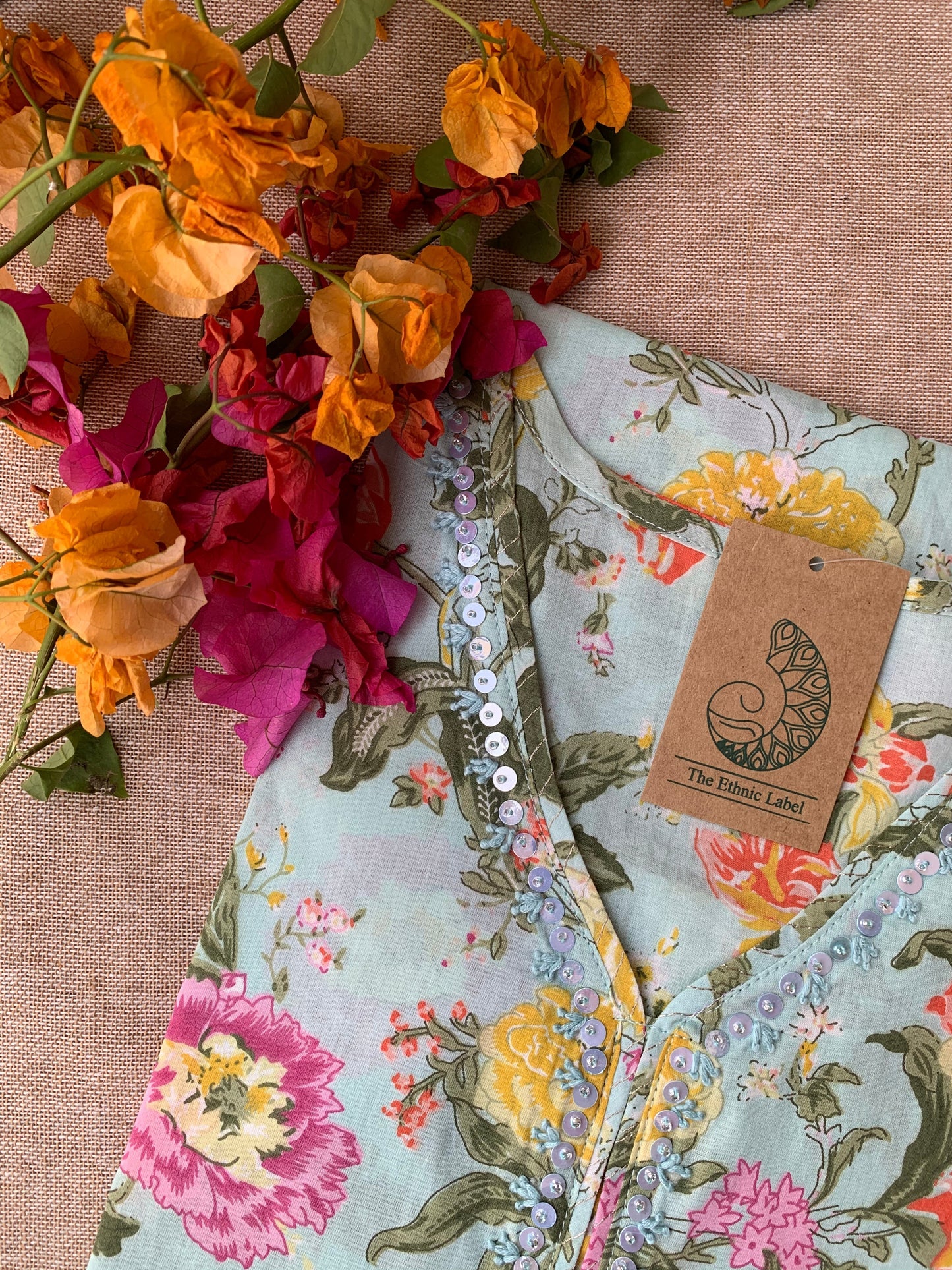 "Aanchal" Hand Work Cotton kurta - Image 3