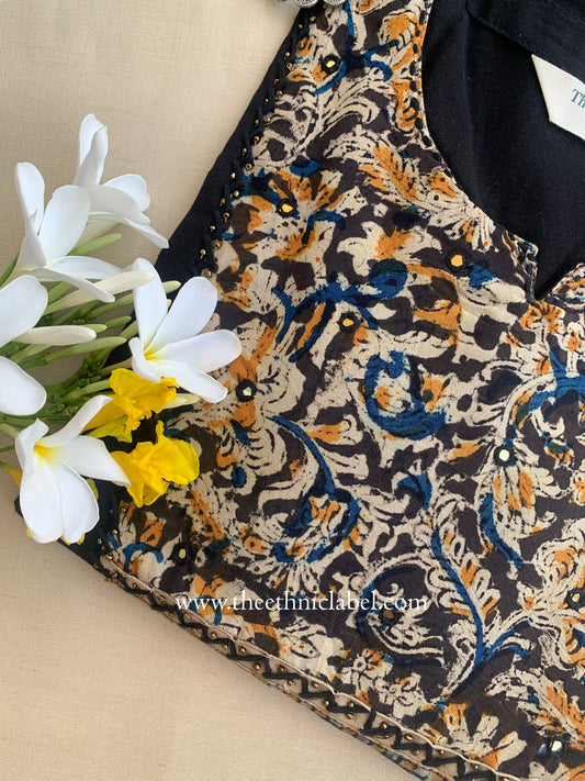 "Sara" Black Handwork Cotton kurta