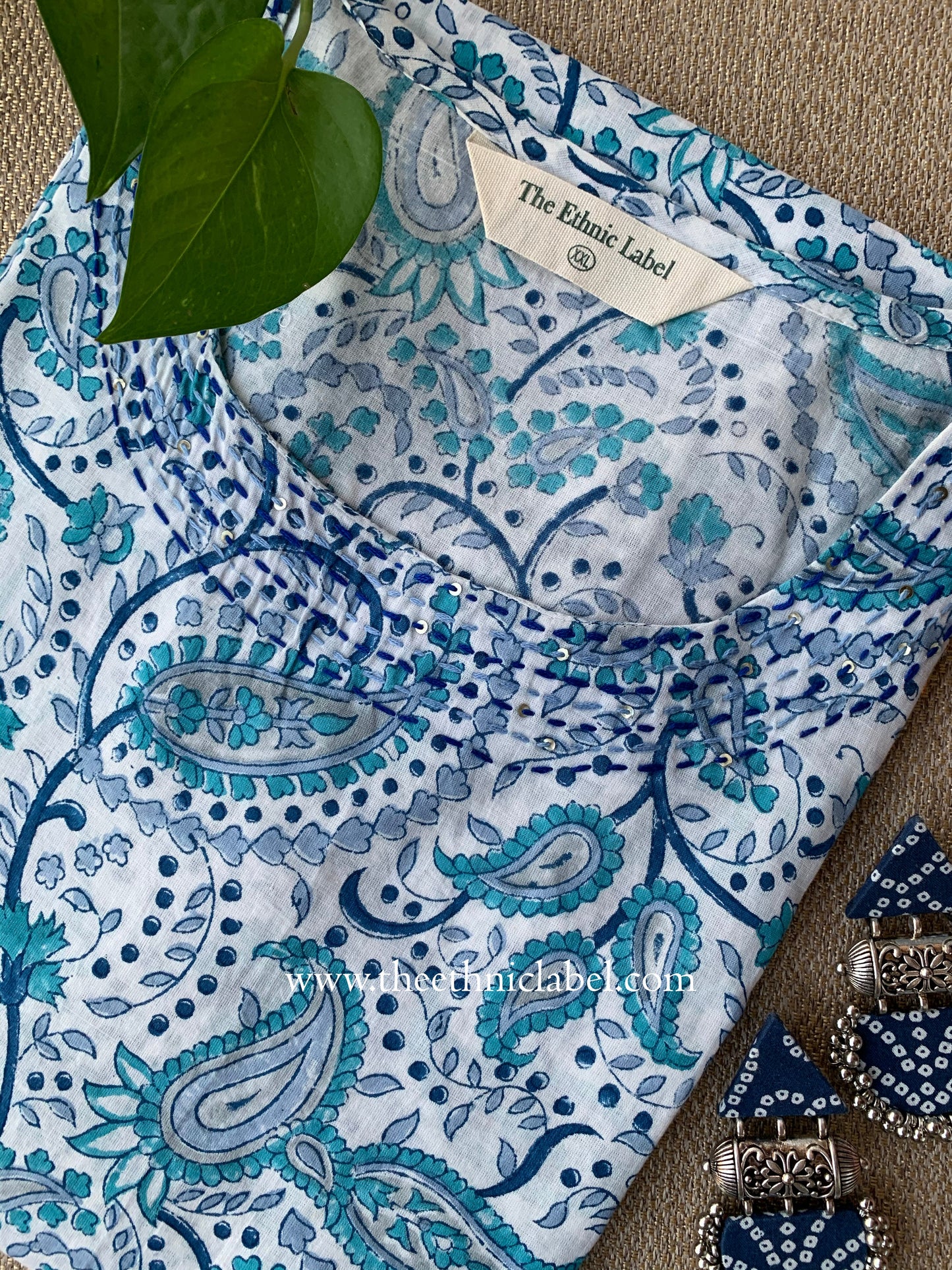 "Kairi" Handwork Cotton kurta