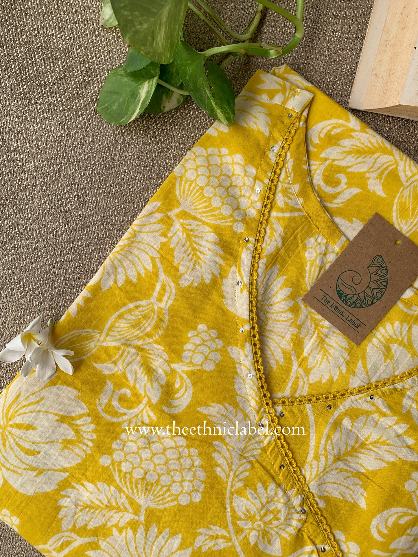 "Surya" Angrakha Cotton kurta - Big Size