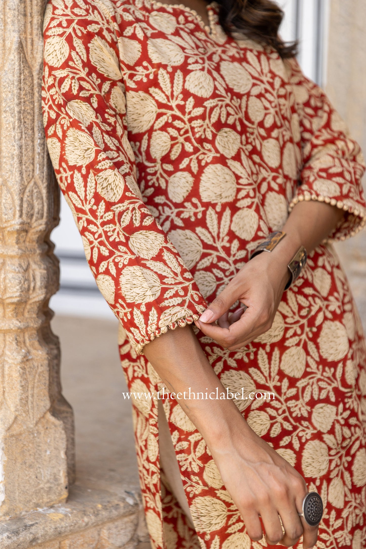 "Manita" Bagru Print Cotton kurta