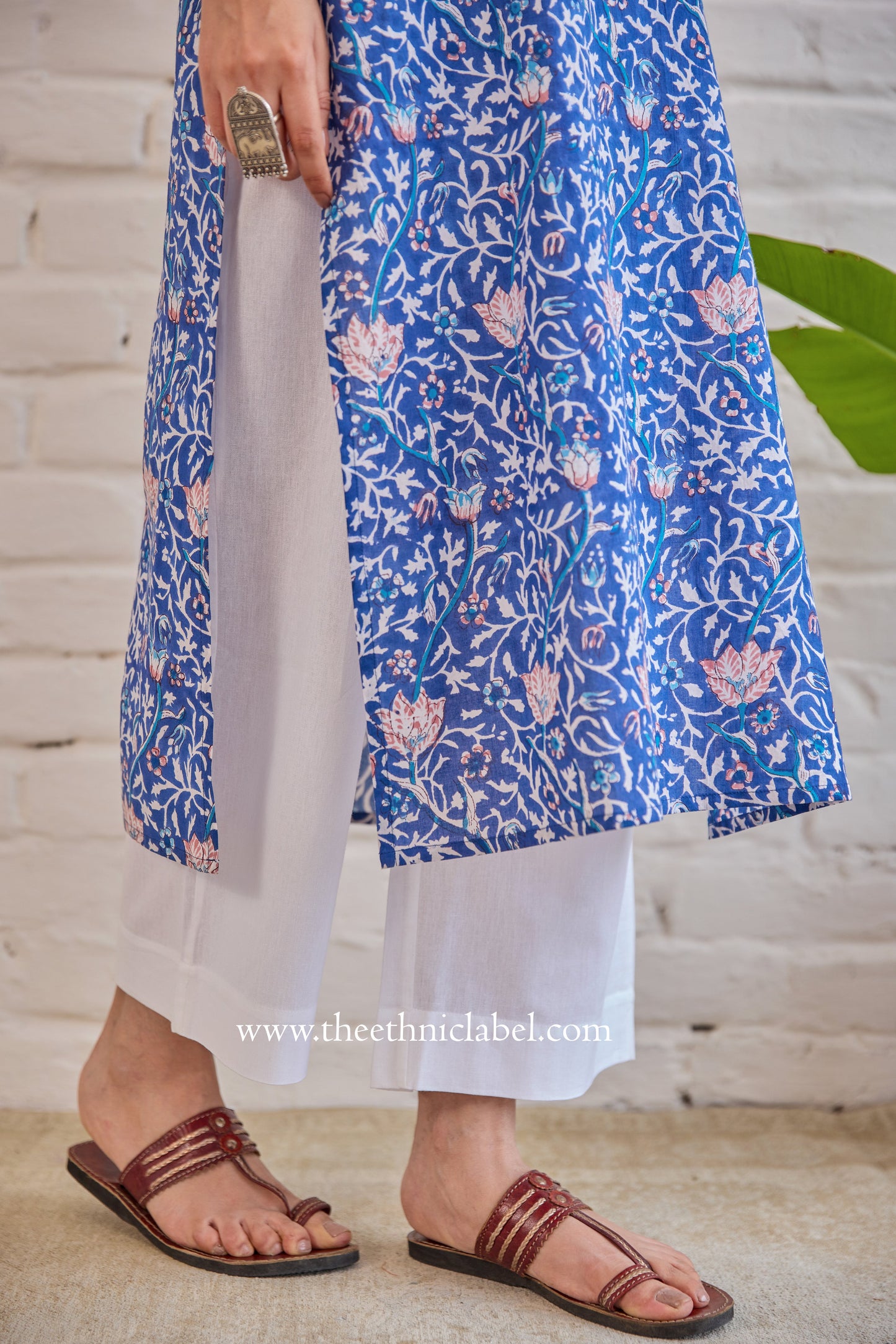 "Avnee" Hand Blockprinted Cotton Kurta