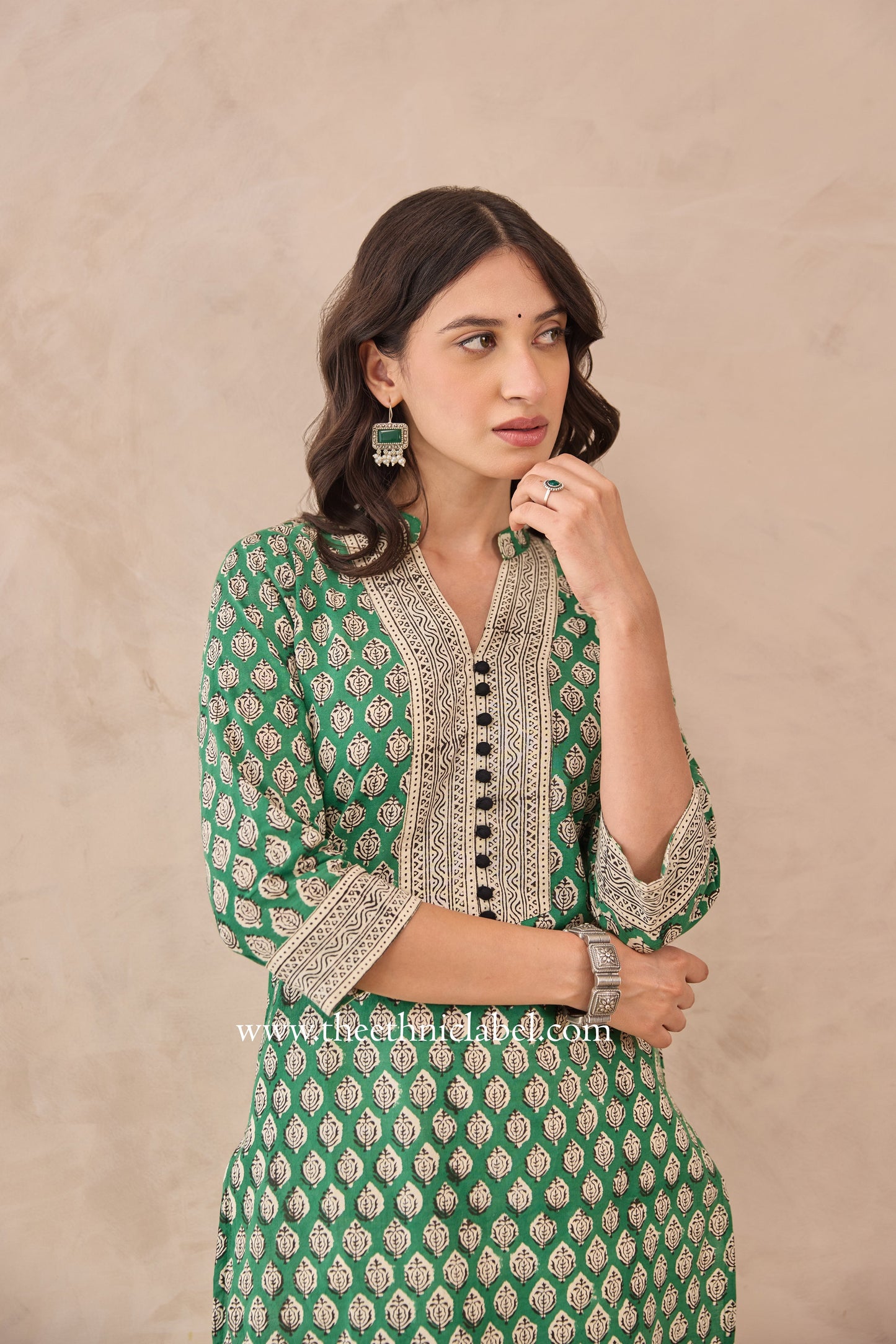 "Sreshtha" Hand Blockprinted Cotton Kurta