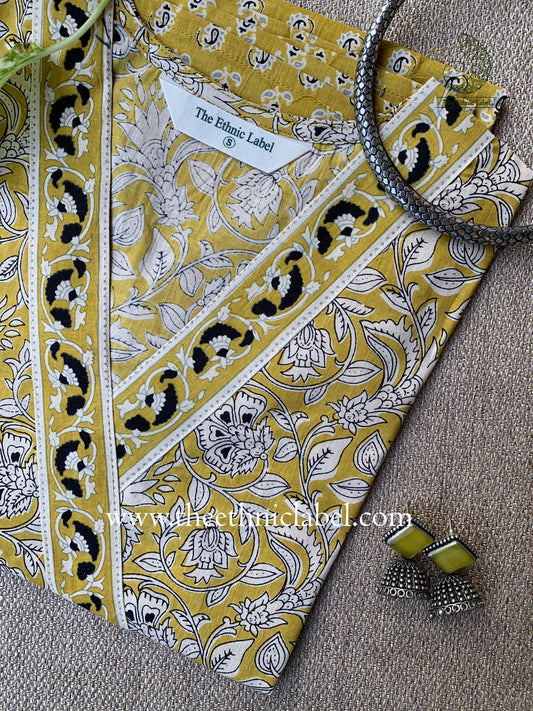 "Prithvi" Bagru Cotton kurta