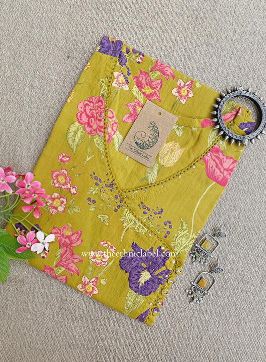 "Peet" Angrakha Cotton kurta - XXL