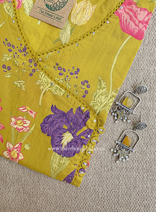 "Peet" Angrakha Cotton kurta - XXL