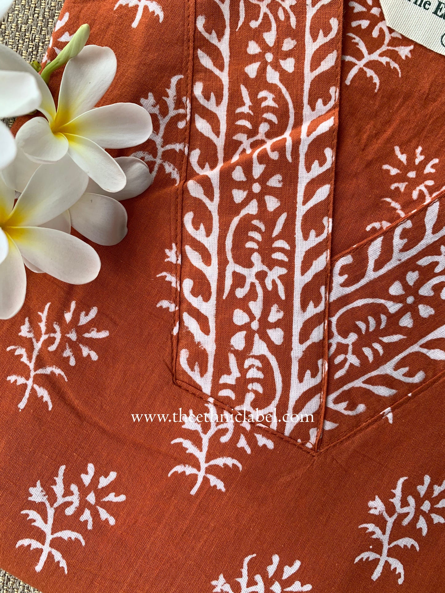 "Bhoomi" Hand Block Printed Cotton kurta