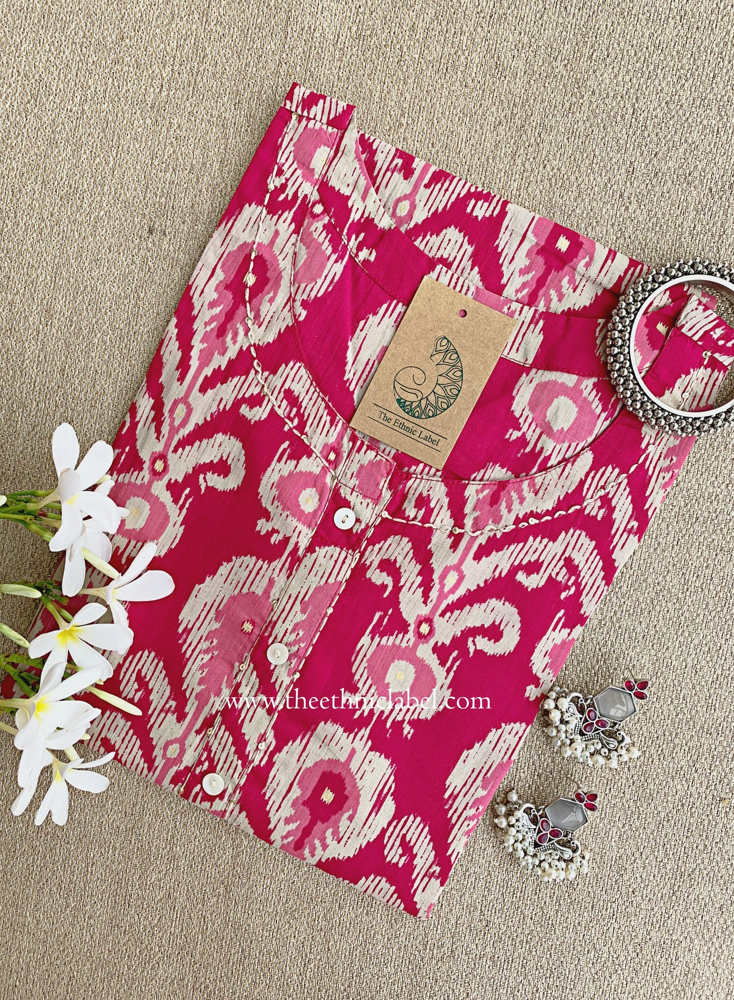 "Kanak" Kantha Cotton kurta