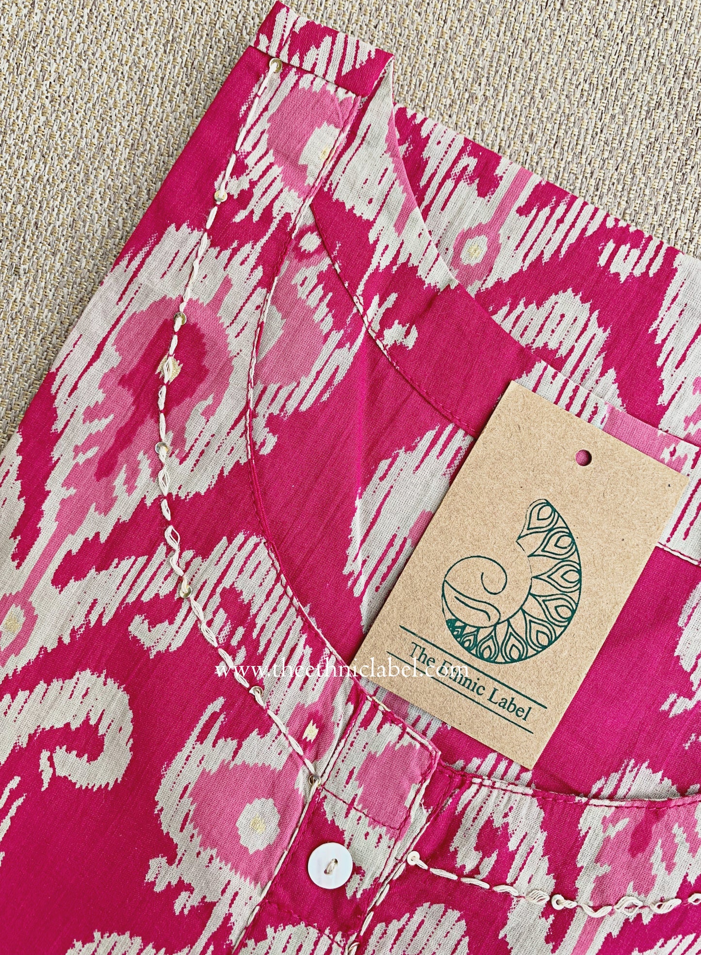 "Kanak" Kantha Cotton kurta