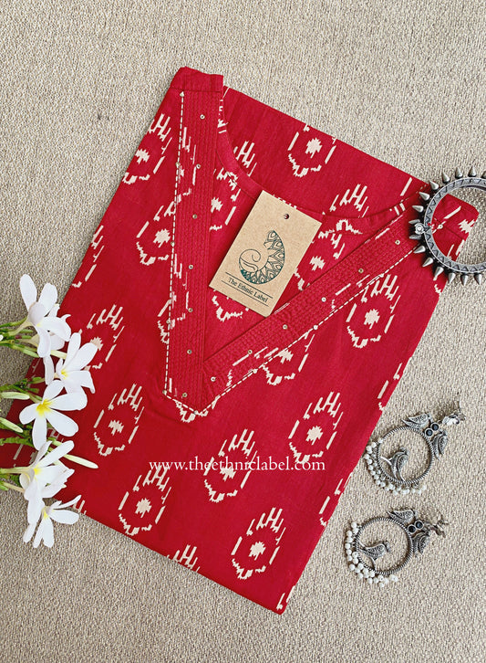 "Shailee" Kantha Cotton kurta