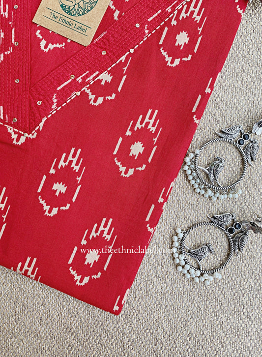 "Shailee" Kantha Cotton kurta