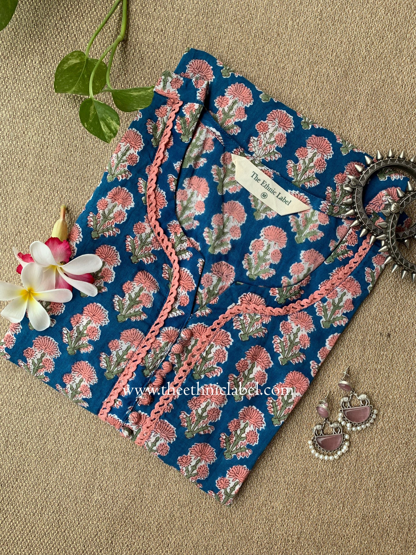 "Aarzoo" Hand Block Print Cotton kurta