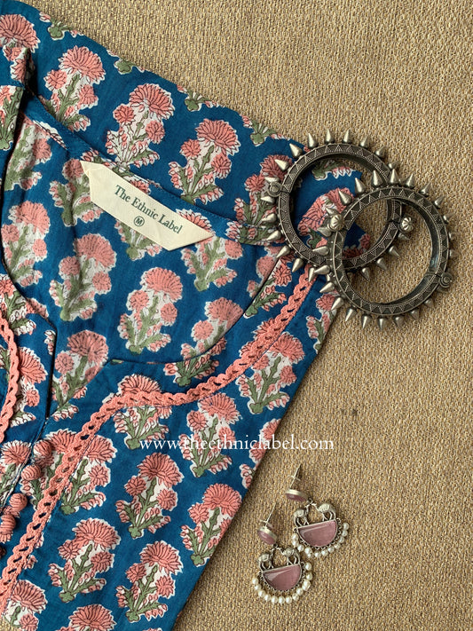 "Aarzoo" Hand Block Print Cotton kurta