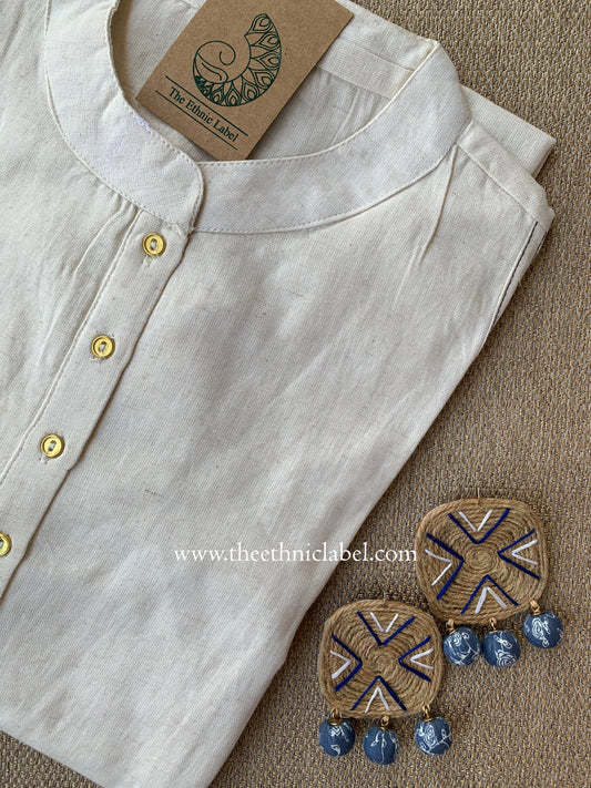 "Nirmal" Buttoned Cotton kurta