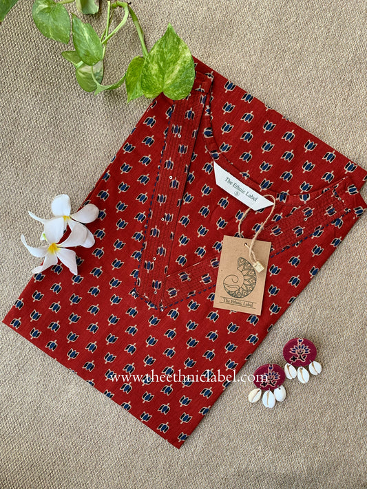"Haya" Kamal Cotton kurta- S