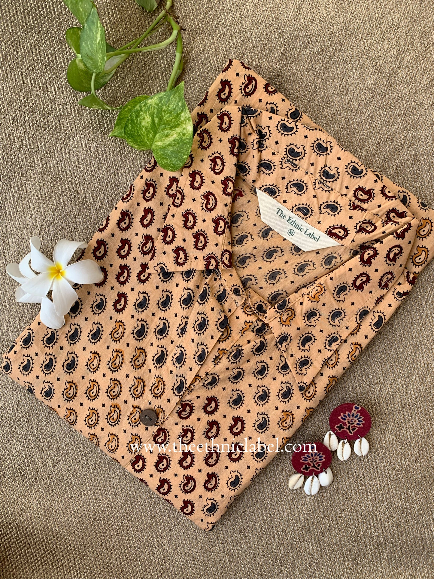 "Zarif" Collared Cotton kurta