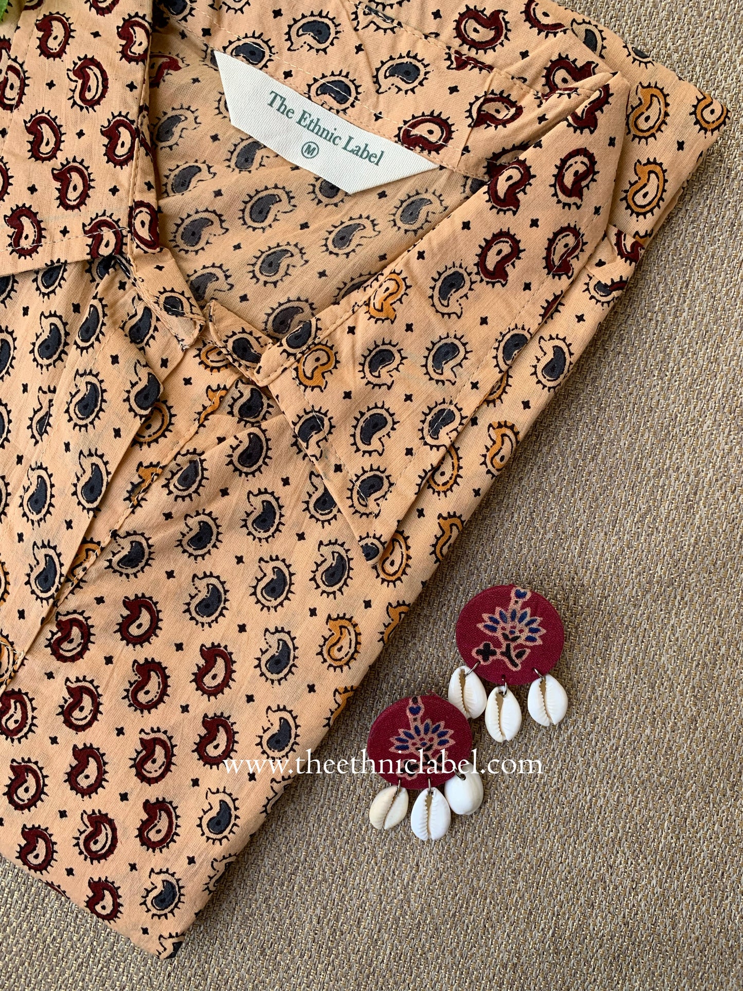 "Zarif" Collared Cotton kurta