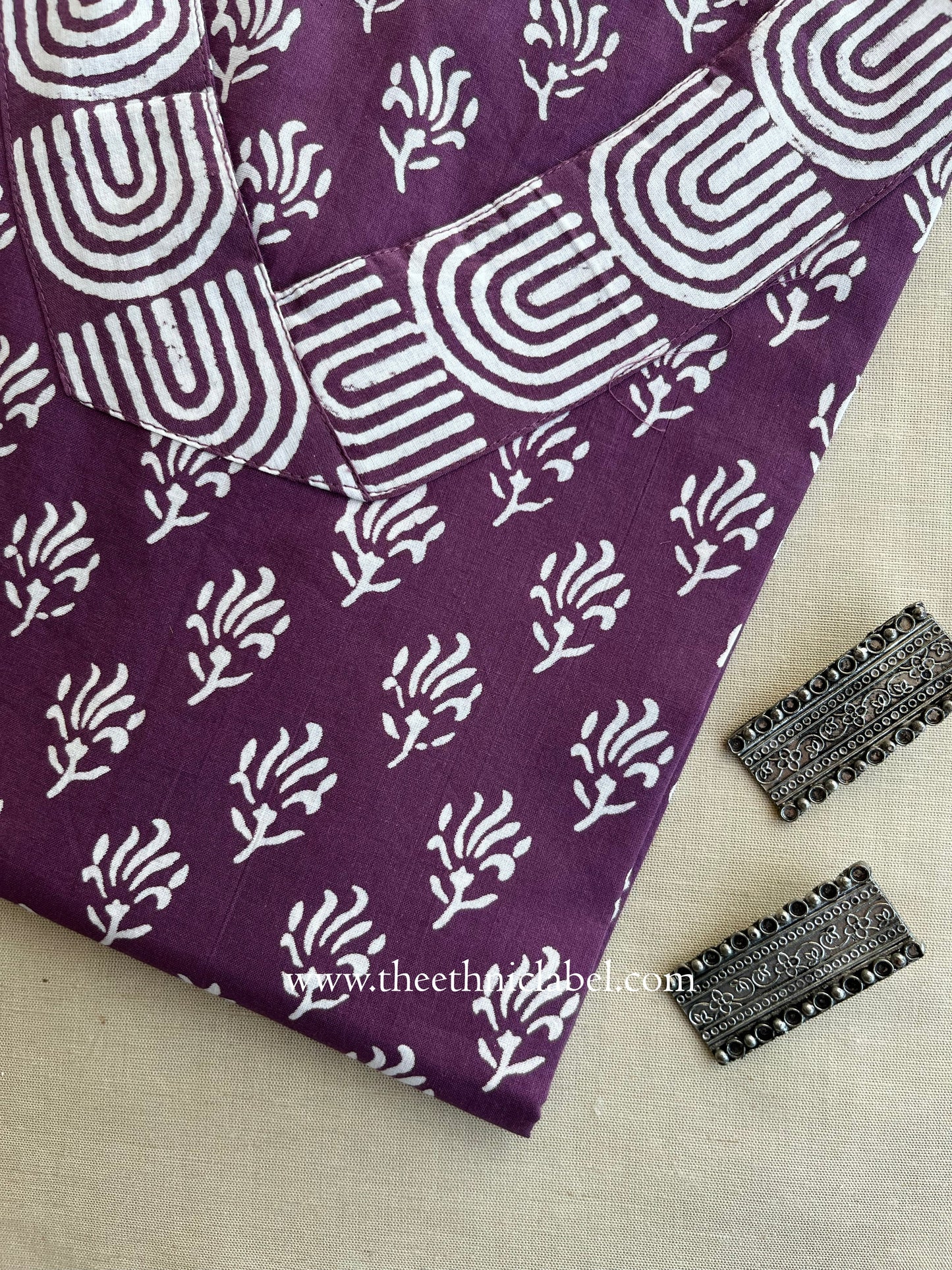 "Dastaan" Hand Block Printed Cotton Kurta