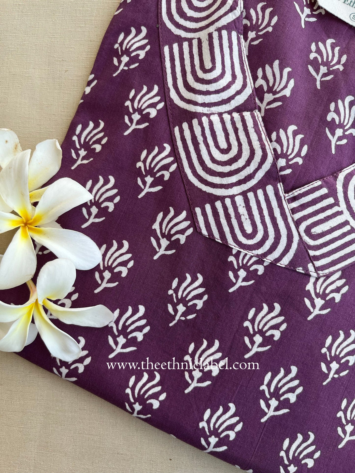 "Dastaan" Hand Block Printed Cotton Kurta