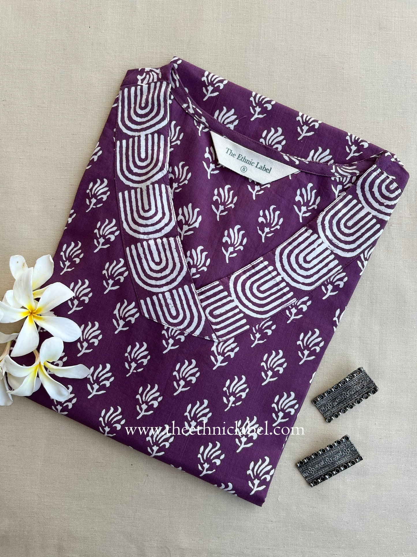 "Dastaan" Hand Block Printed Cotton Kurta