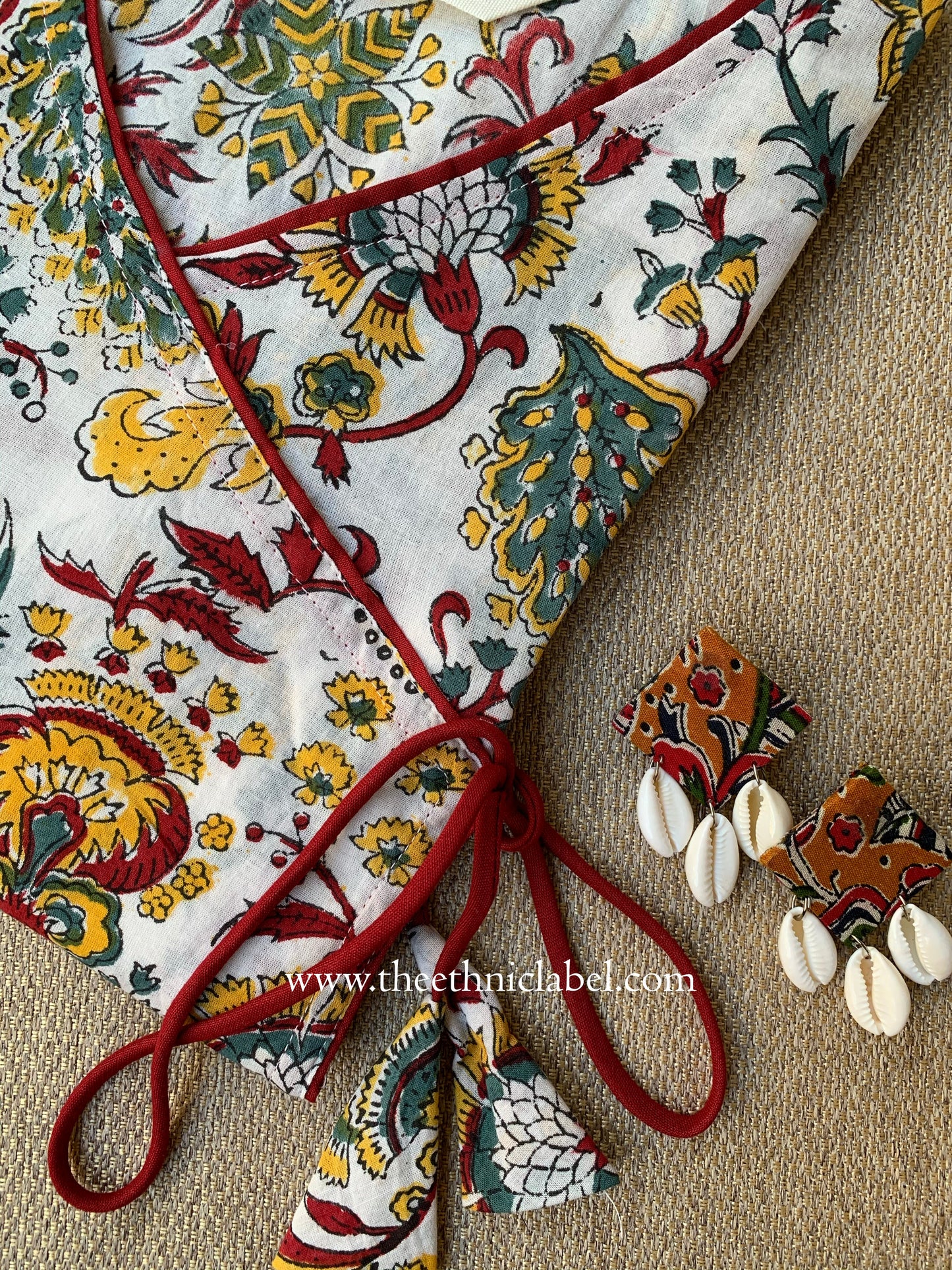 "Nargis" Hand Block Printed Cotton kurta