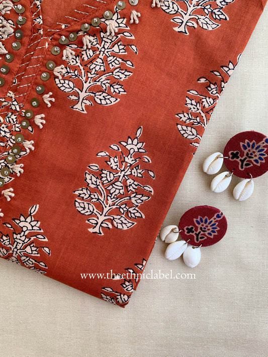 "Simar" Handwork Cotton kurta