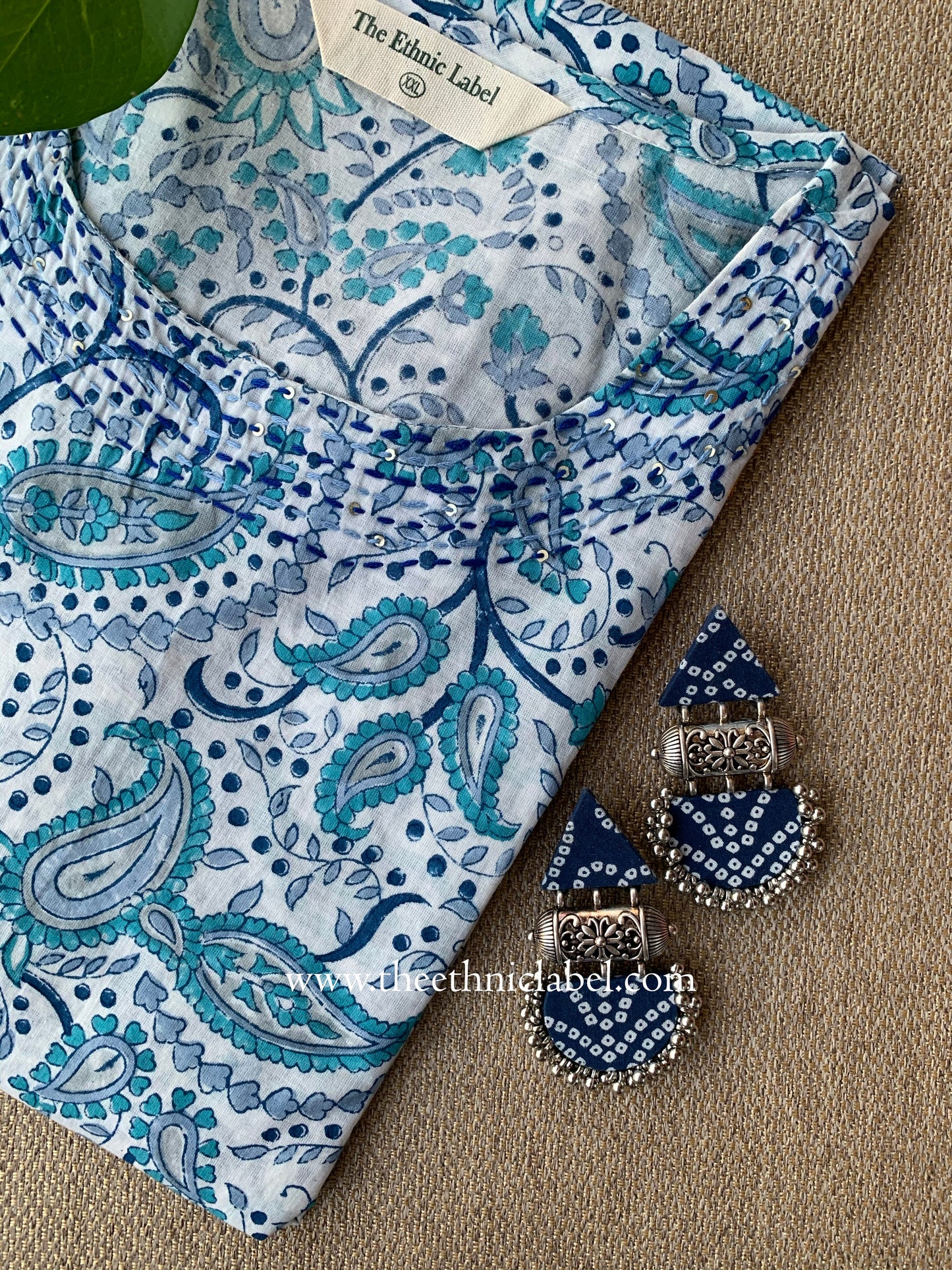 "Kairi" Handwork Cotton kurta