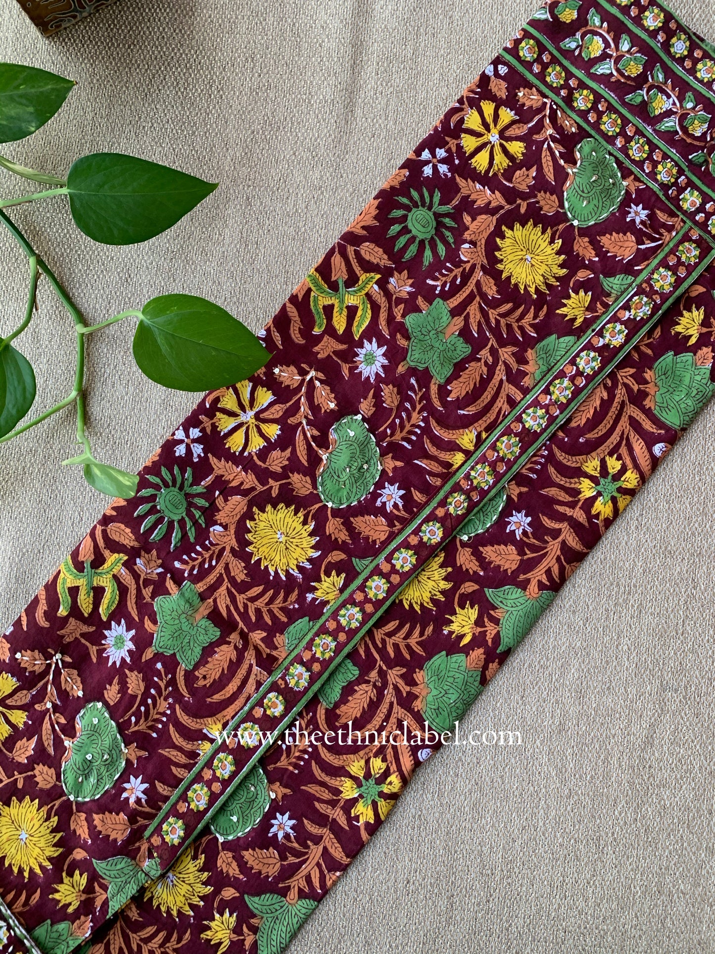 "Rohini" Block Printed Handwork Cotton kurta