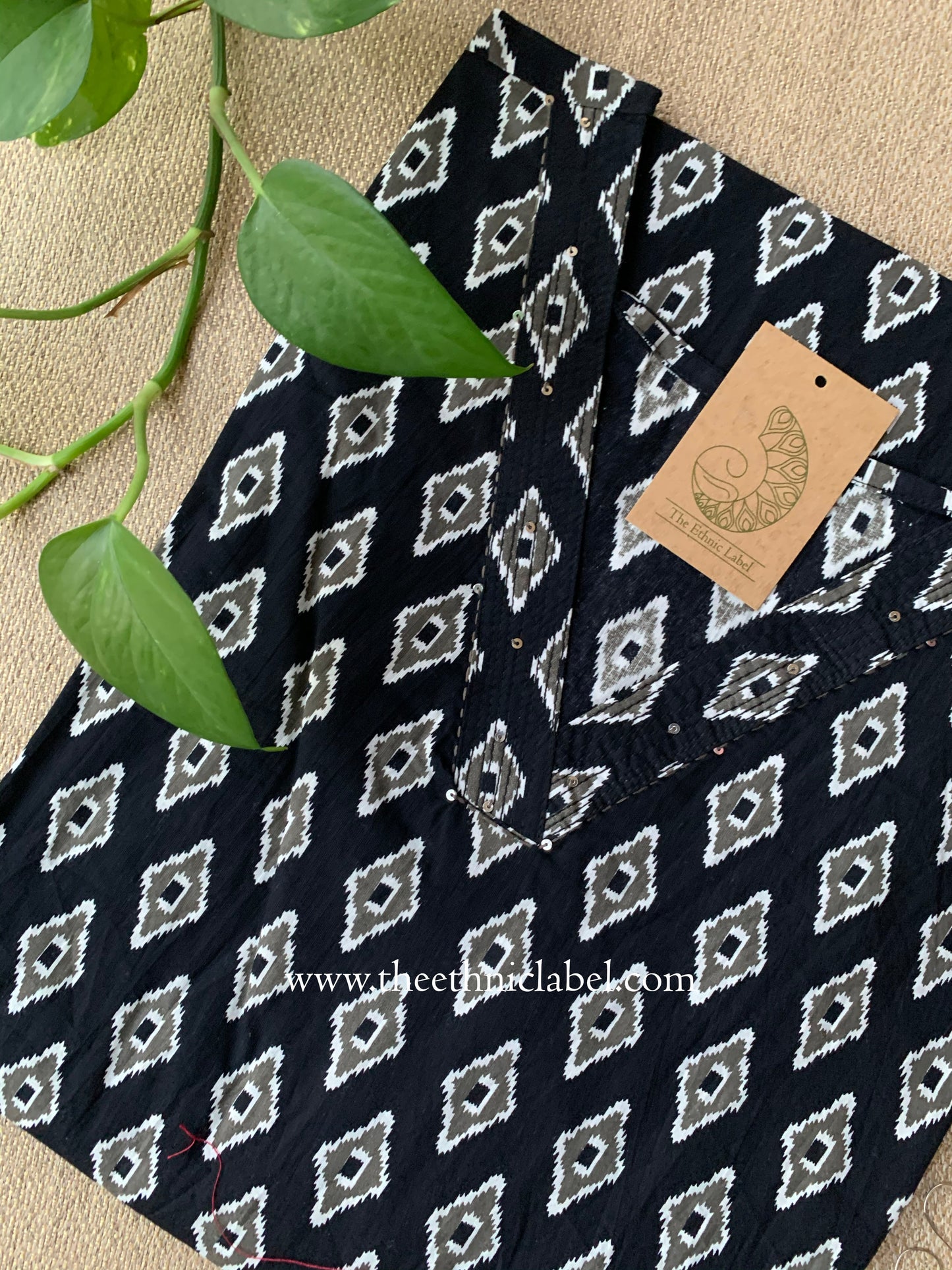 "Paheli" Kantha Cotton kurta - Big Size