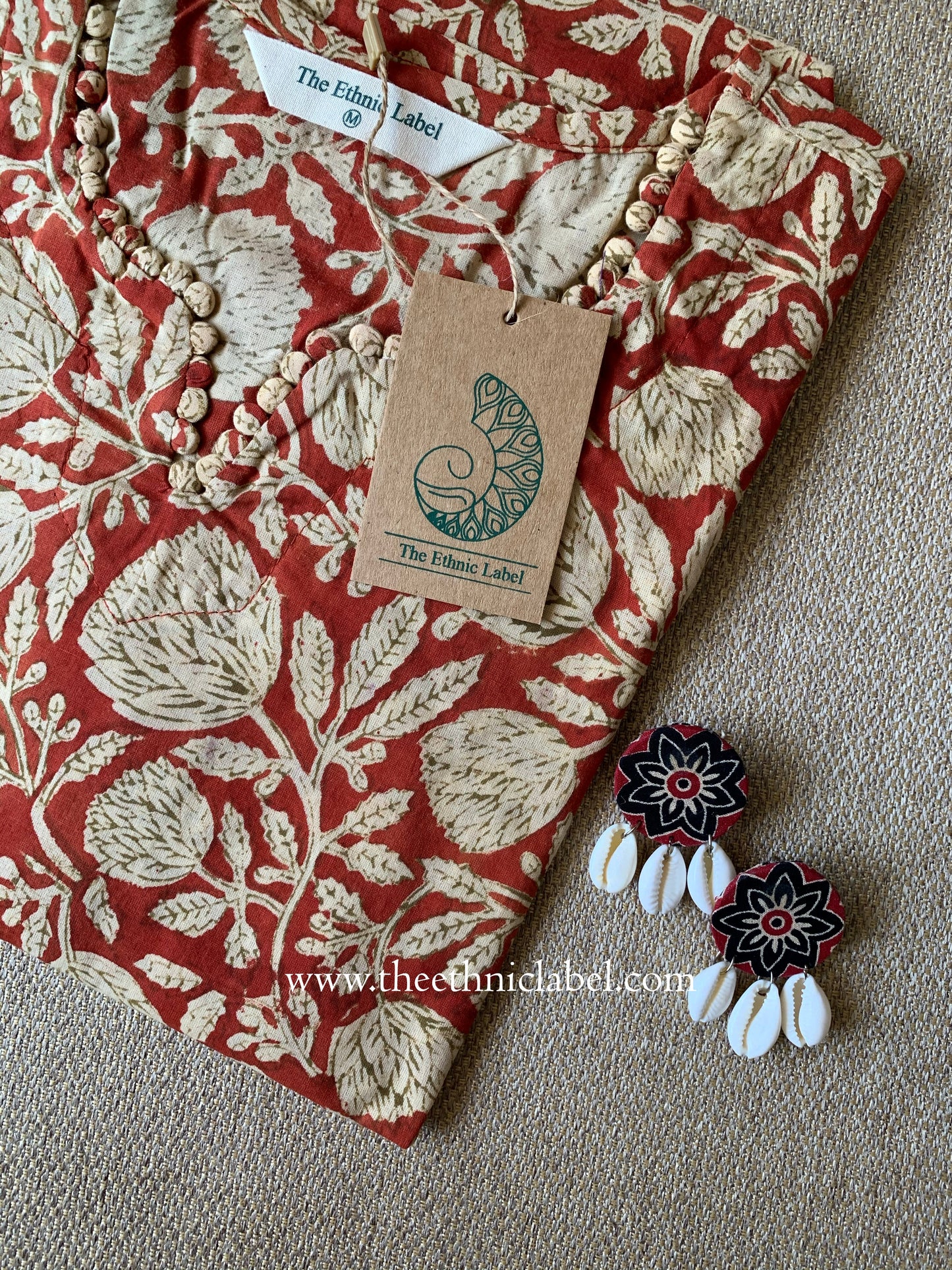 "Manita" Bagru Print Cotton kurta