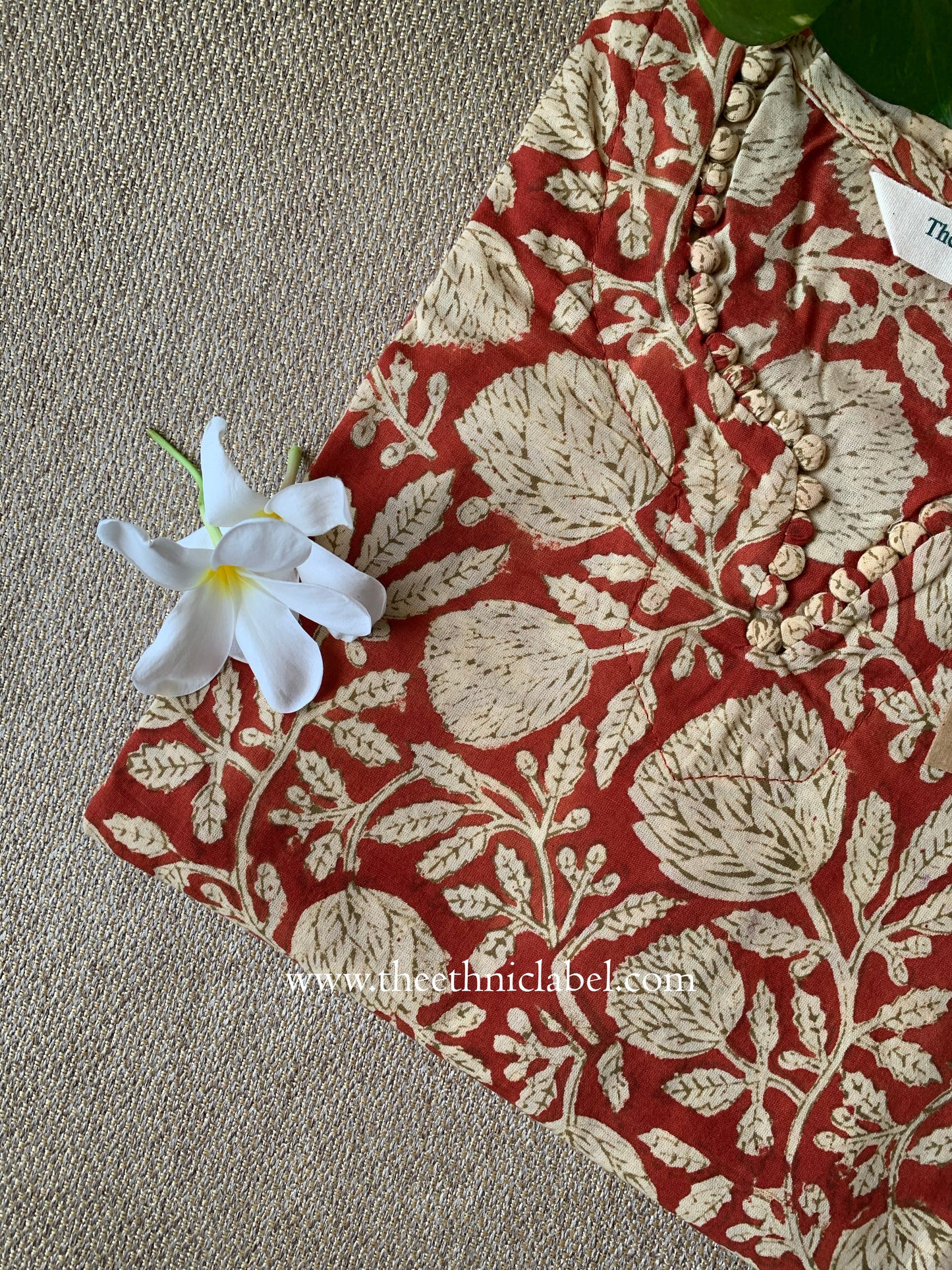 "Manita" Bagru Print Cotton kurta