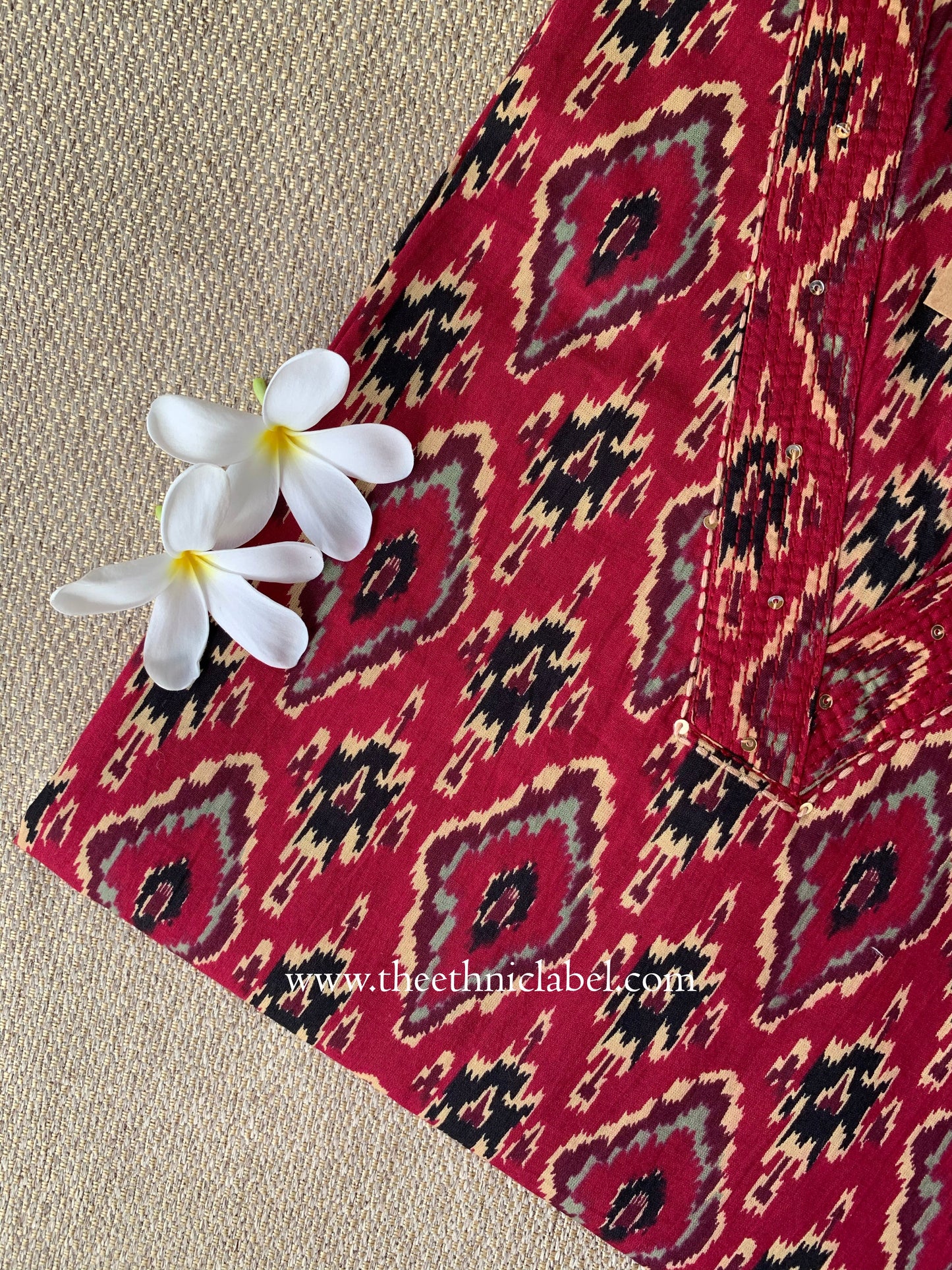 "Milan" Ikat Cotton kurta- S