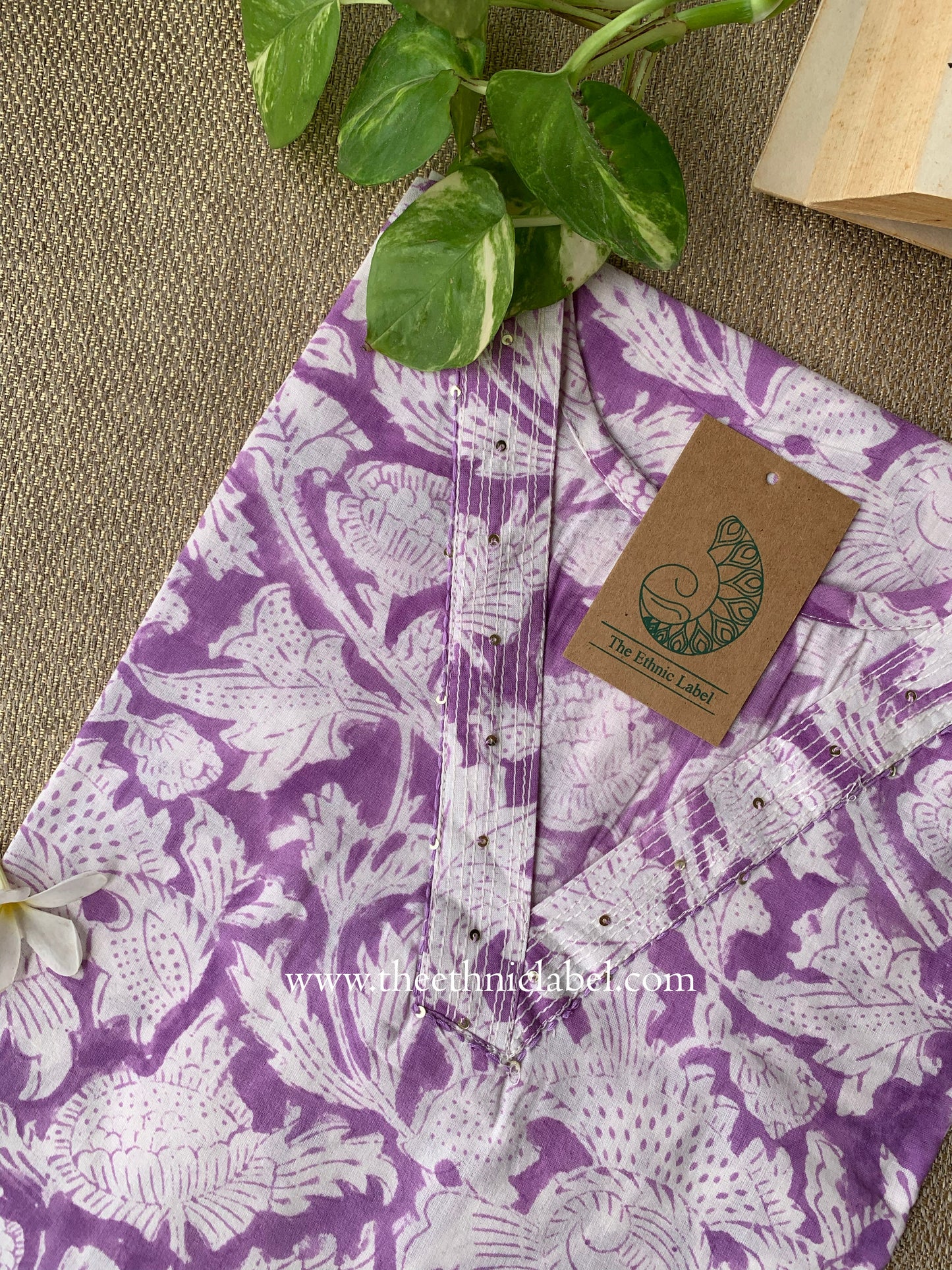 "Sia" Block Printed Cotton kurta