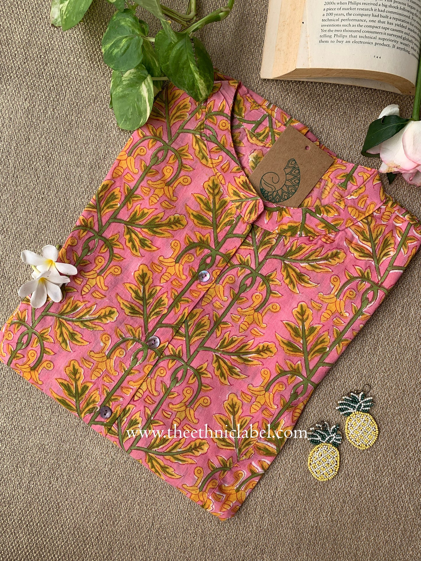 "Shikha" Block Printed Cotton Short kurta