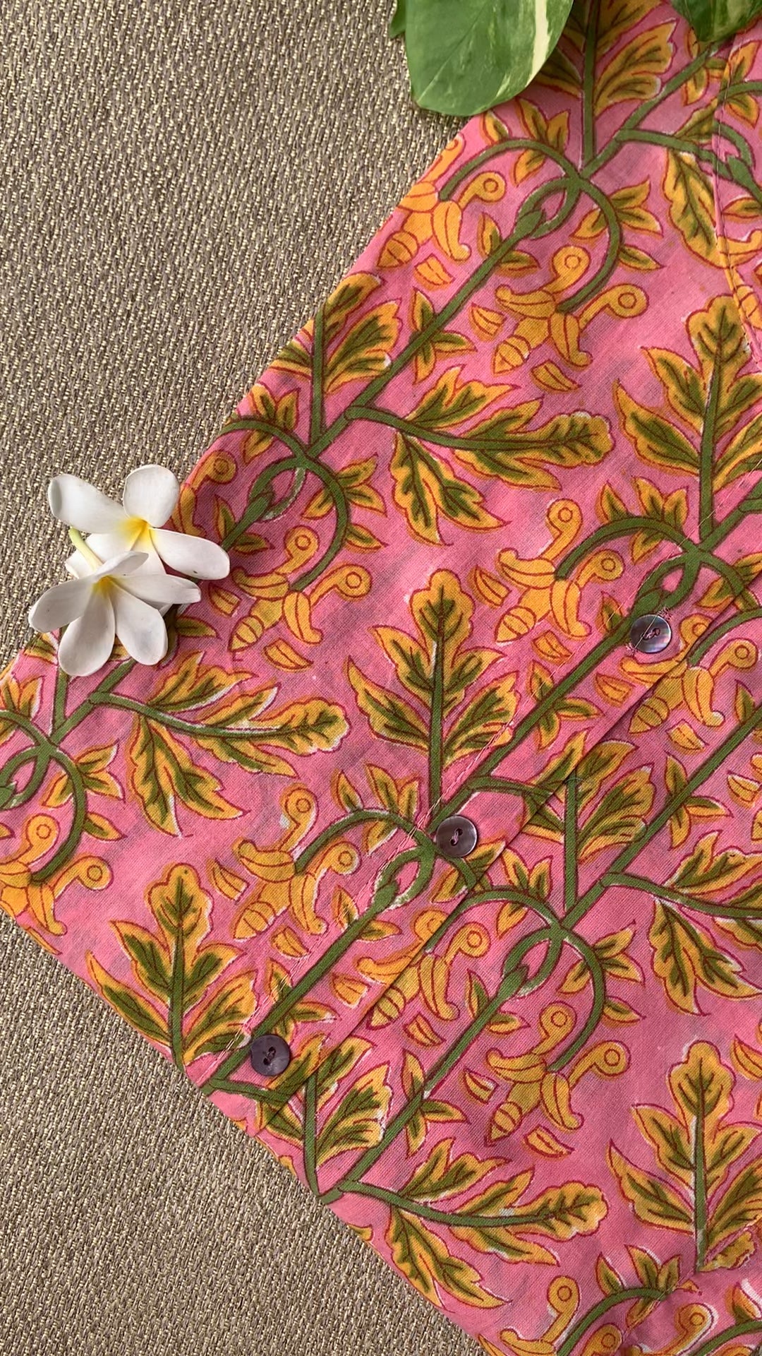 "Shikha" Block Printed Cotton Short kurta