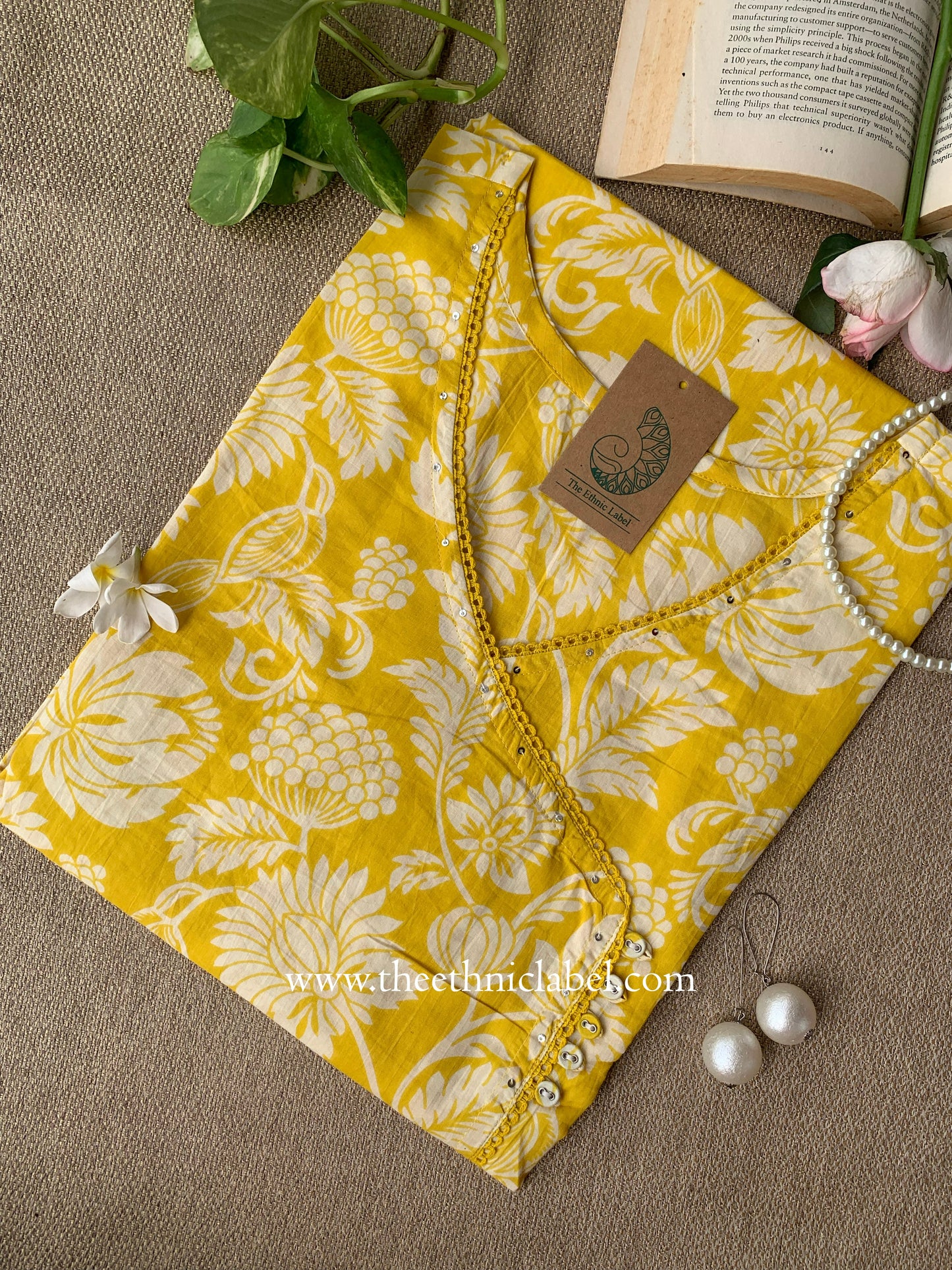 "Surya" Angrakha Cotton kurta - Big Size