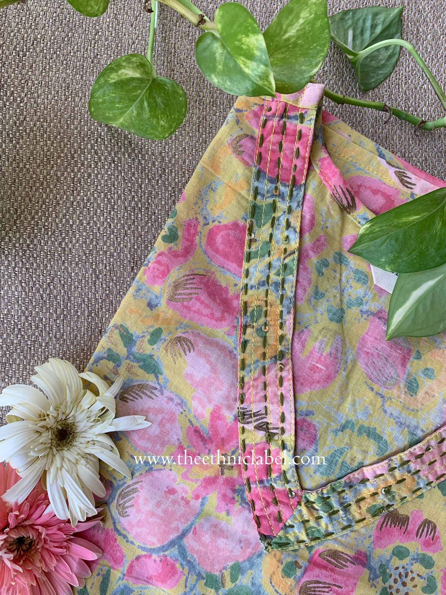 "Mahika" Floral Cotton Kurta