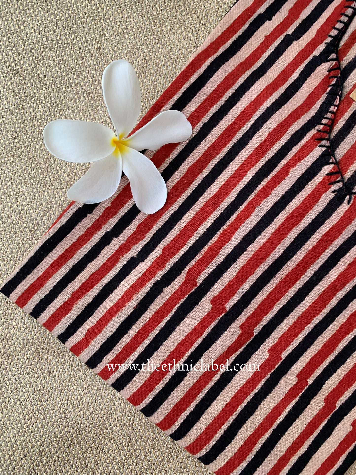 "Raqs" Hand Block Printed Cotton kurta