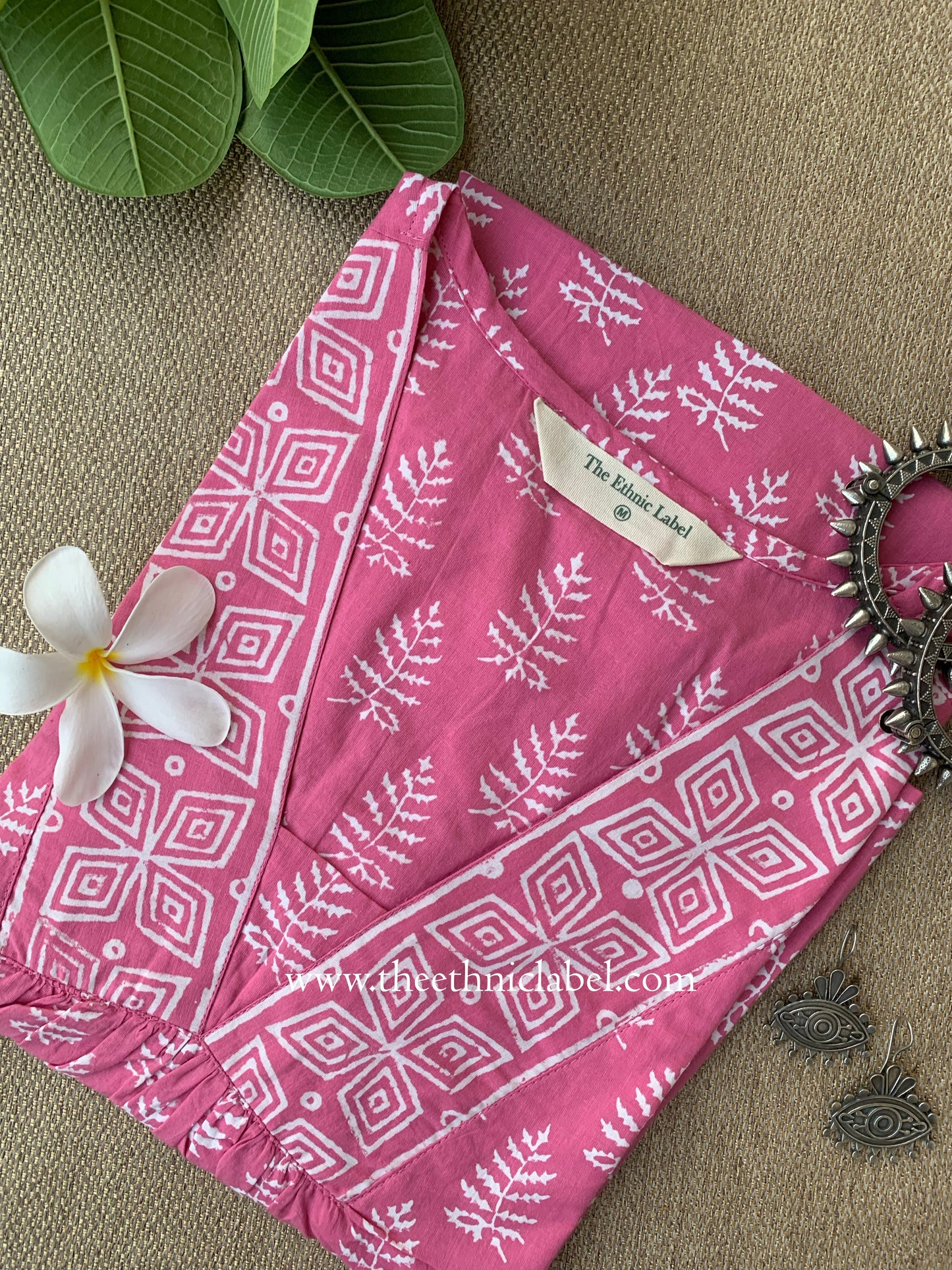 "Nazakat" Hand Blockprinted Cotton Kurta