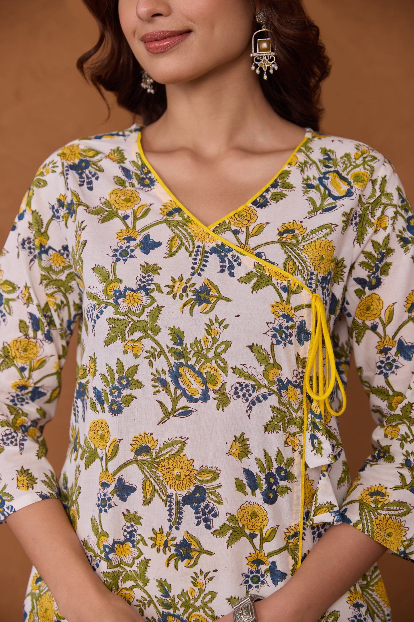 "Arisha" Hand Block Printed Cotton kurta