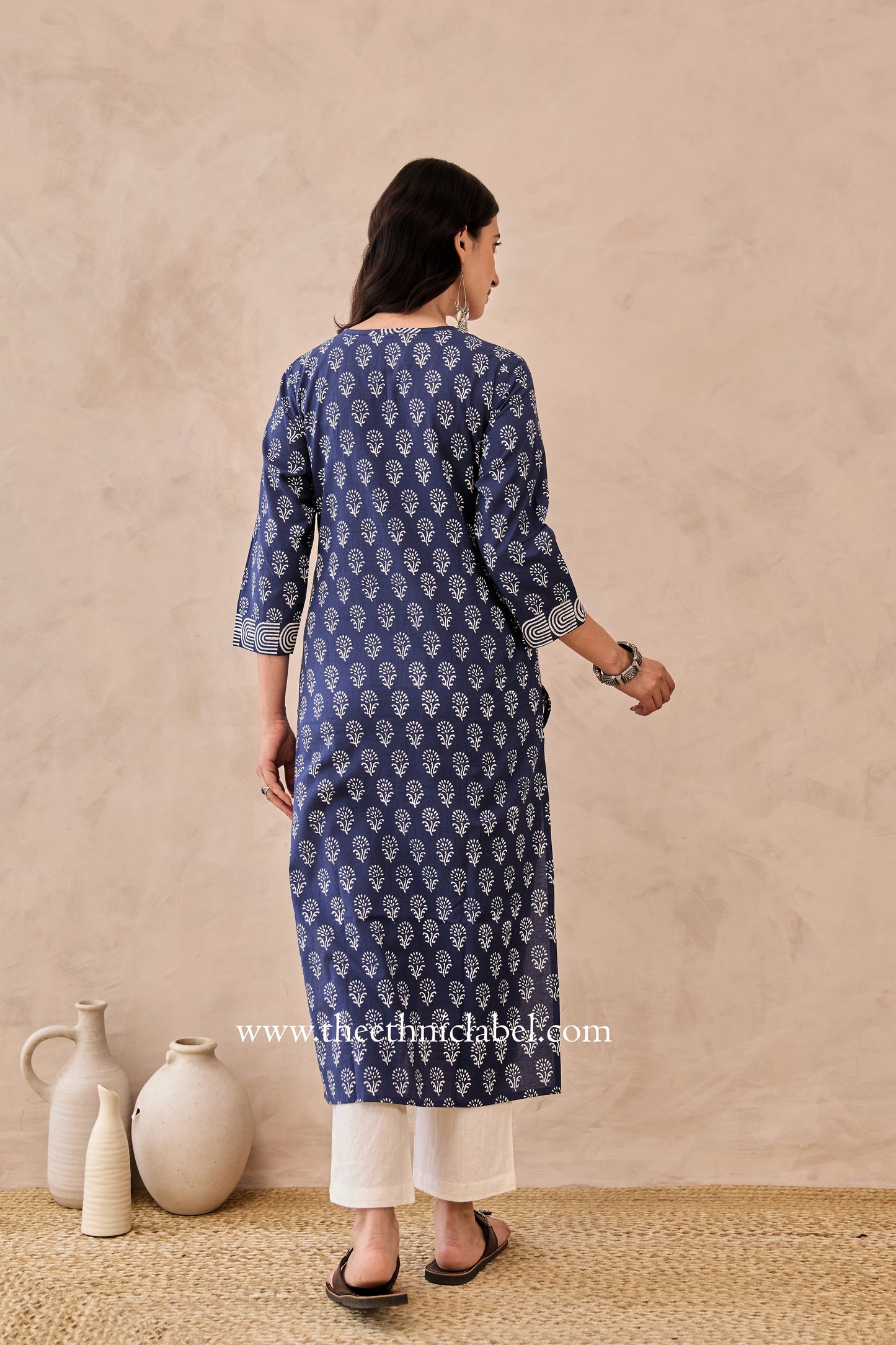"Kurbat" Hand Blockprinted Cotton Kurta
