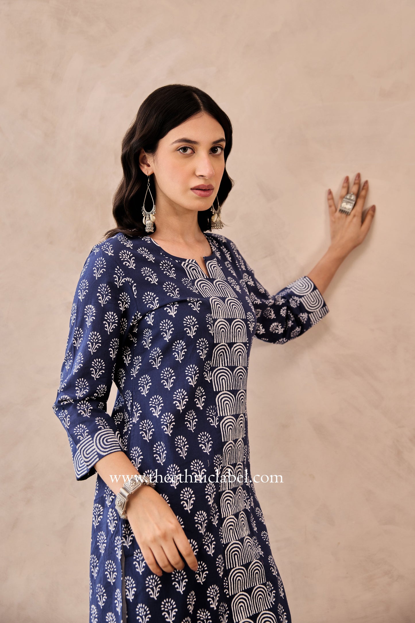 "Kurbat" Hand Blockprinted Cotton Kurta