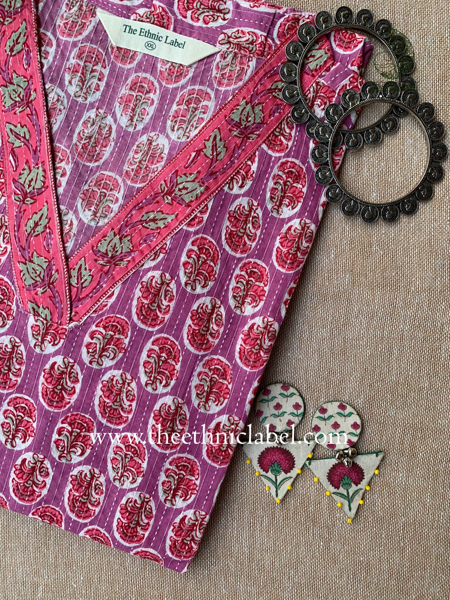 "Priya" Boota Cotton kurta